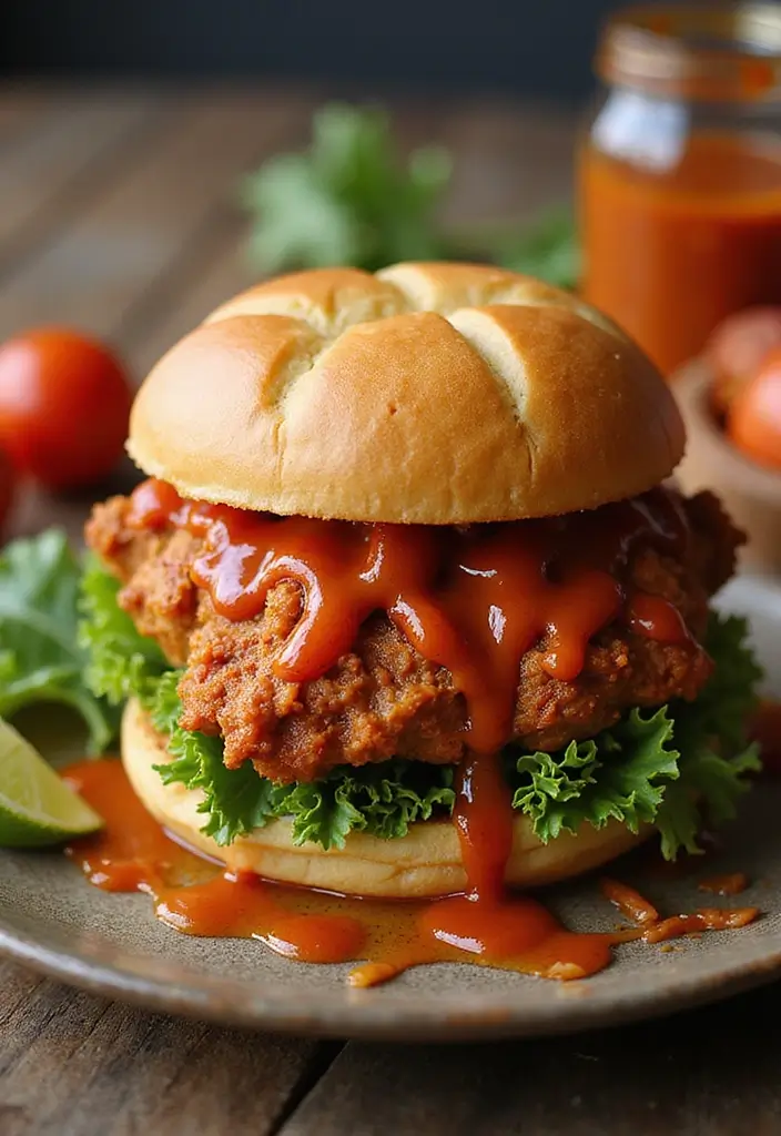 30 Nashville Hot Chicken Sandwich Recipes That Are Crispy & Spicy 18 30 Nashville Hot Chicken Sandwich Recipes That Are Crispy & Spicy - 17. Nashville Hot Chicken Sandwich with Sweet Chili Sauce