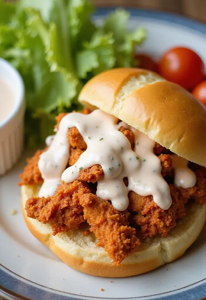 30 Nashville Hot Chicken Sandwich Recipes That Are Crispy & Spicy 24 30 Nashville Hot Chicken Sandwich Recipes That Are Crispy & Spicy - 23. Nashville Hot Chicken Sandwich with Ranch Dressing
