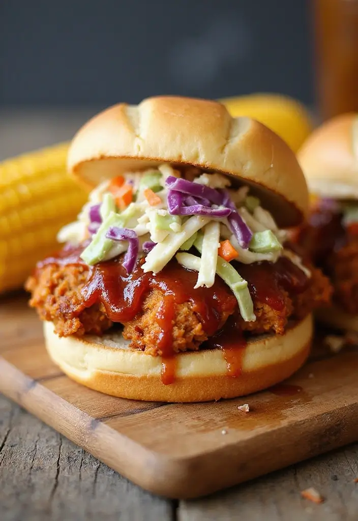 30 Nashville Hot Chicken Sandwich Recipes That Are Crispy & Spicy 28 30 Nashville Hot Chicken Sandwich Recipes That Are Crispy & Spicy - 27. Nashville Hot Chicken Sandwich with Slaw and BBQ Sauce
