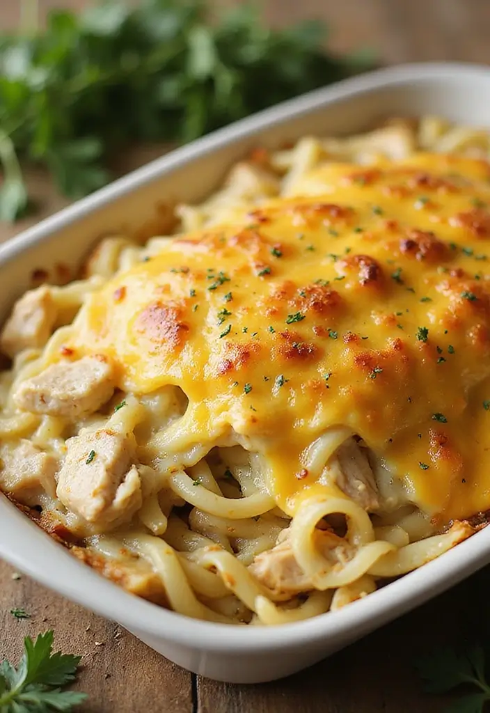 28 Easy Chicken Casserole Recipes with 4 Ingredients or Less 13 28 Easy Chicken Casserole Recipes with 4 Ingredients or Less - 12. Chicken Tetrazzini Casserole