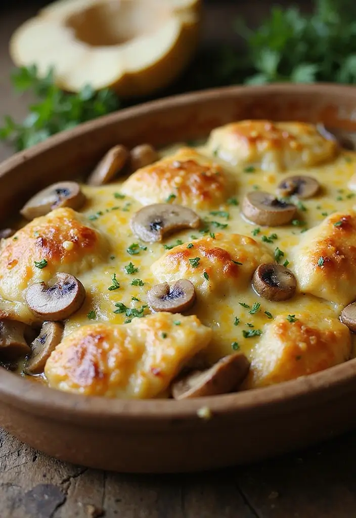 28 Easy Chicken Casserole Recipes with 4 Ingredients or Less 25 28 Easy Chicken Casserole Recipes with 4 Ingredients or Less - 24. Chicken and Mushroom Casserole