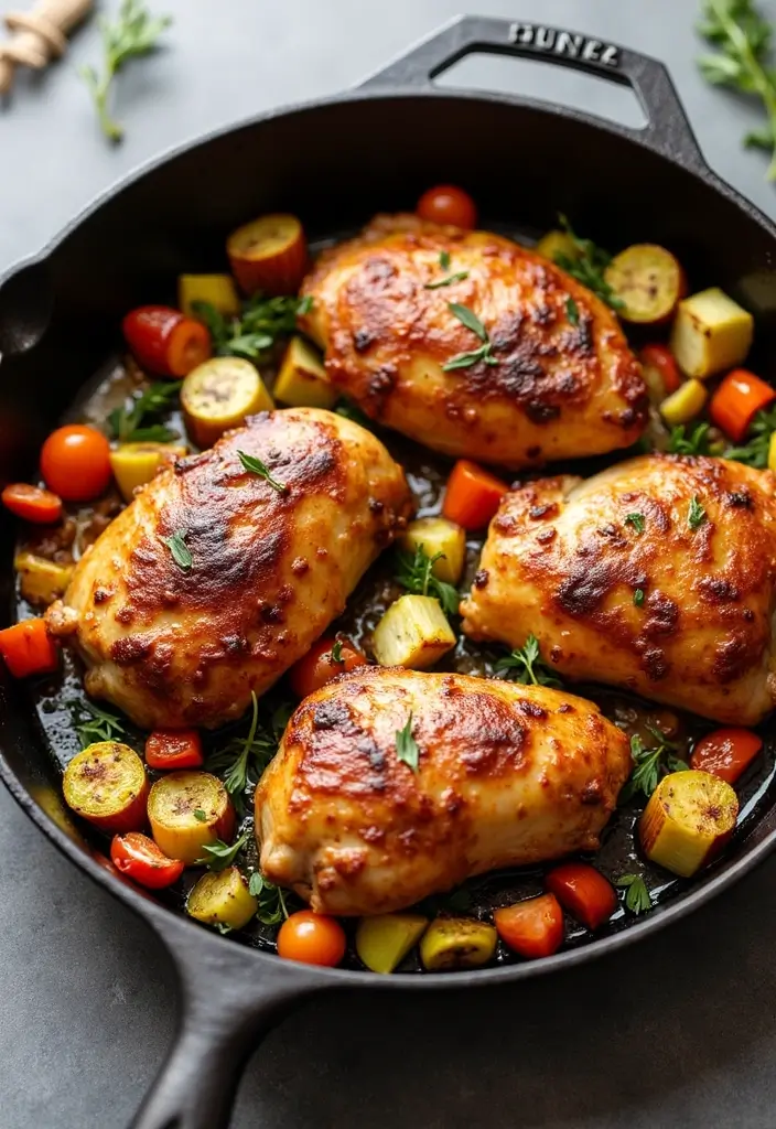 30 Cast Iron Chicken Thighs Recipes for Crispy Skillet Flavor - 10. Maple Dijon Chicken Thighs