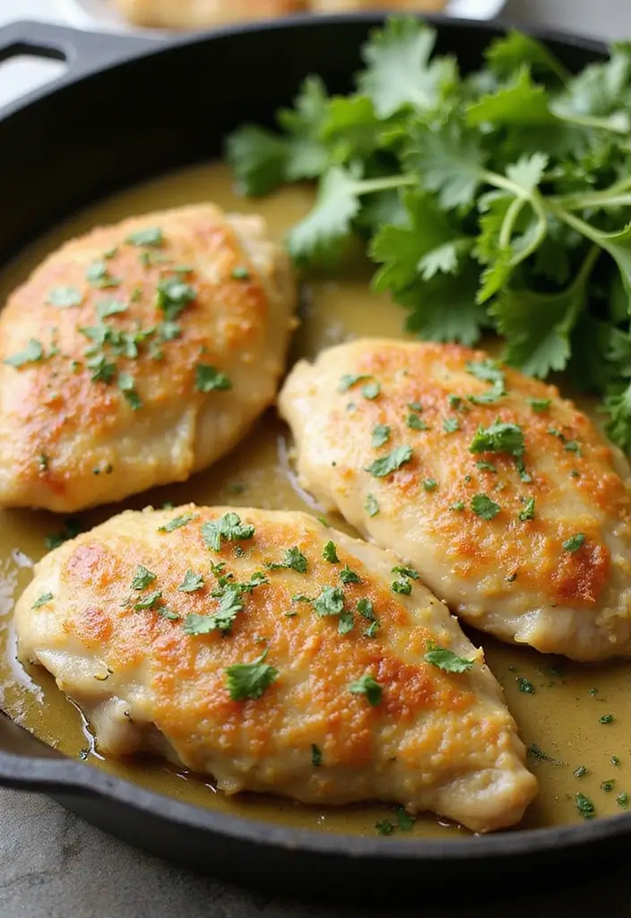 30 Cast Iron Chicken Thighs Recipes for Crispy Skillet Flavor - 11. Garlic Parmesan Chicken Thighs