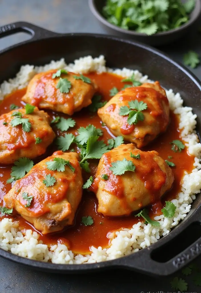 30 Cast Iron Chicken Thighs Recipes for Crispy Skillet Flavor - 23. Sweet Chili Chicken Thighs
