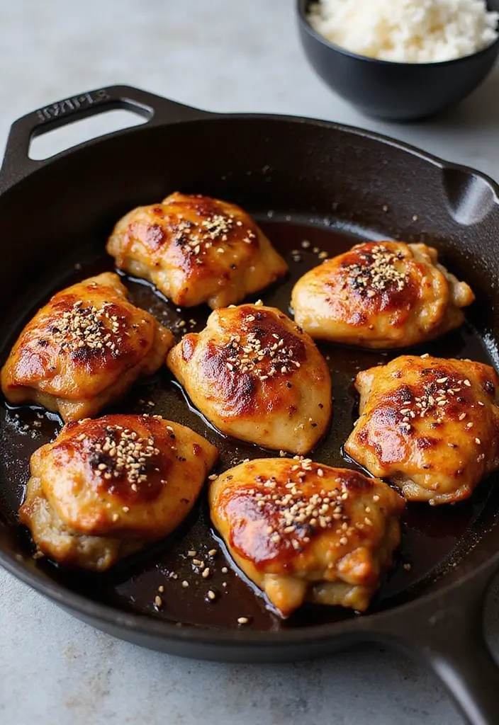 30 Cast Iron Chicken Thighs Recipes for Crispy Skillet Flavor - 6. Teriyaki Chicken Thighs