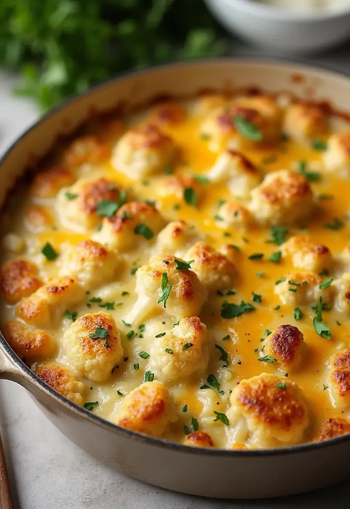 30 Mexican Chicken Casserole Recipes That Feed a Crowd - 12. Creamy Cauliflower Chicken Casserole