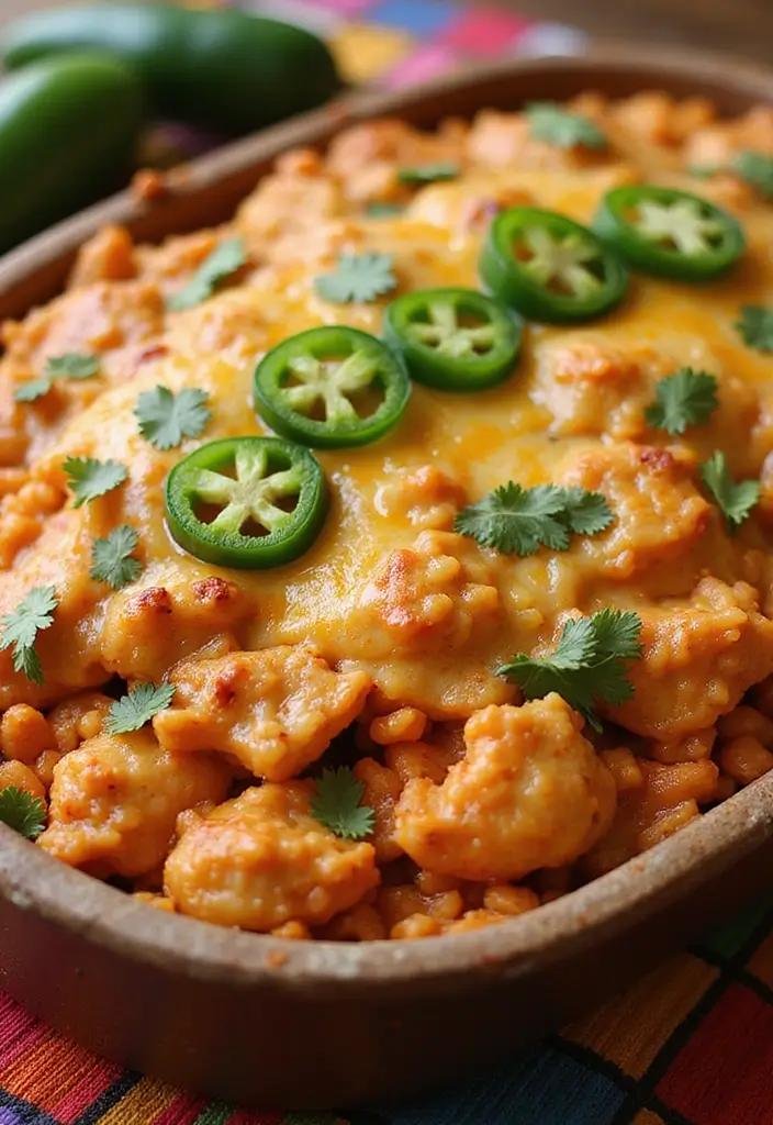 30 Mexican Chicken Casserole Recipes That Feed a Crowd - 4. Spicy Chicken and Rice Casserole