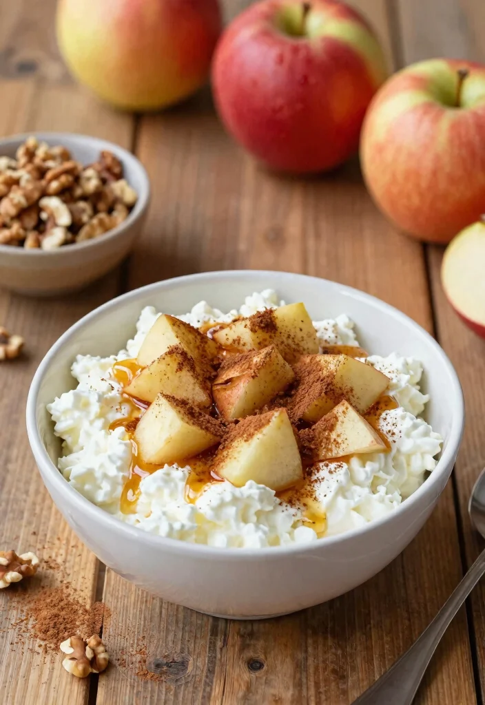 15 Cottage Cheese Bowl Recipes High Protein Easy Meals - 5. Apple Cinnamon Delight Bowl 1