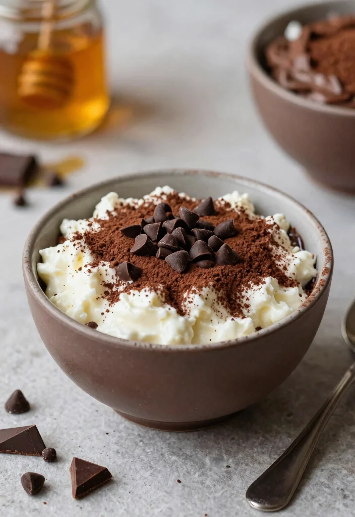 15 Cottage Cheese Bowl Recipes High Protein Easy Meals - 9. Chocolate Delight Bowl 1