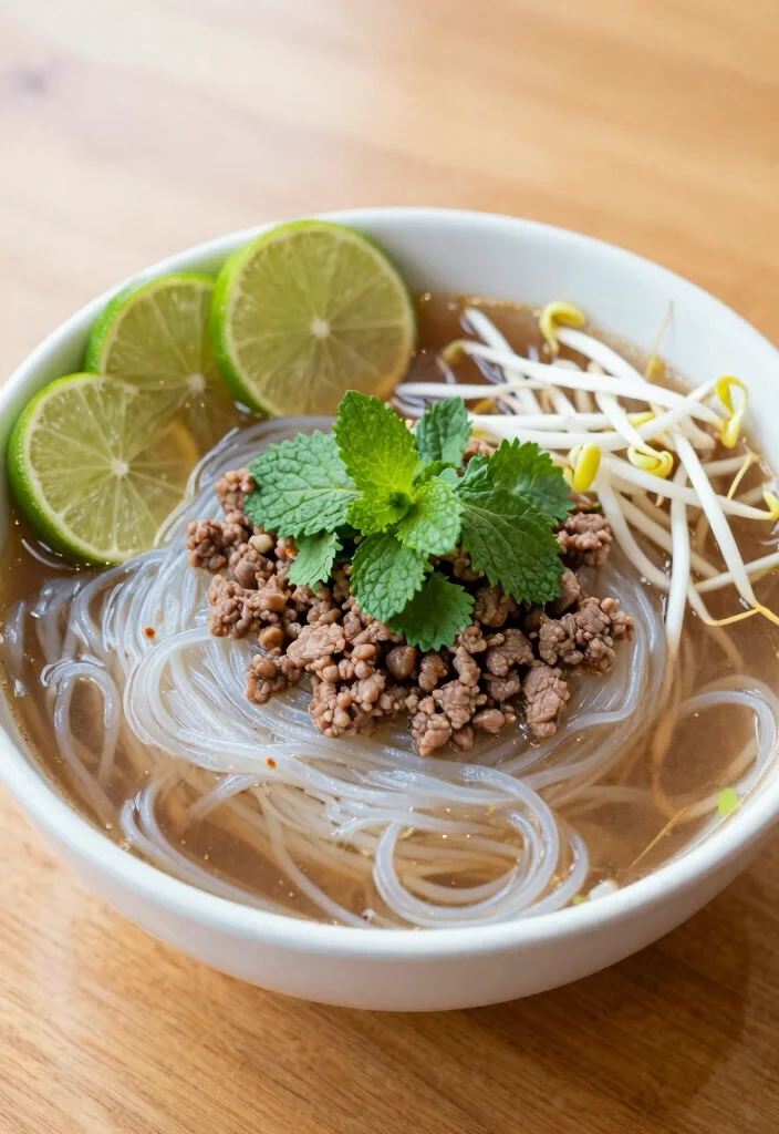 16 Asian Ground Beef Recipes: Savory Fast and Satisfying - 9. Beef Pho Bowls 1