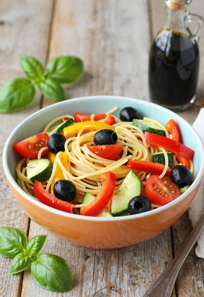 16 Cold Spaghetti Salad Recipes: Refreshing Potluck Dishes - 1. Italian Veggie Spaghetti Salad 1