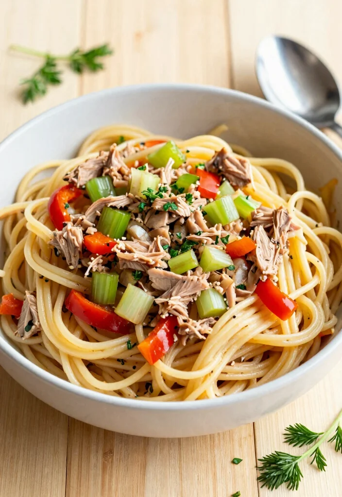 16 Cold Spaghetti Salad Recipes: Refreshing Potluck Dishes - 9. Cold Spaghetti Salad with Tuna 1