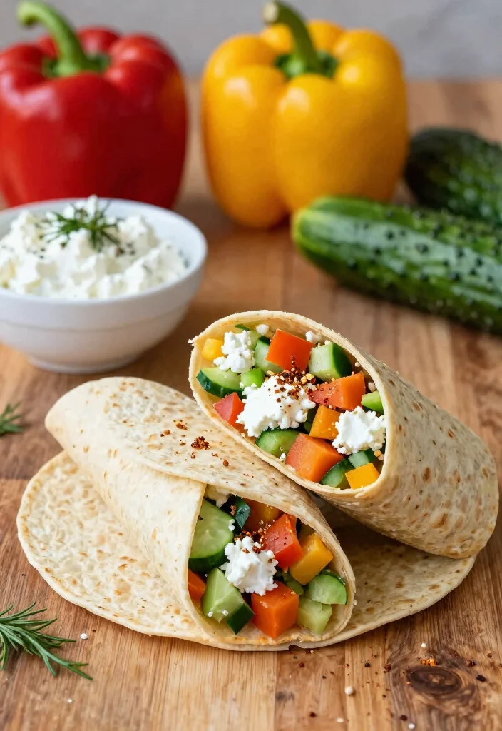 16 Cottage Cheese Wrap Recipes: Quick, Filling, and Healthy - 1. Classic Veggie Cottage Cheese Wrap 1