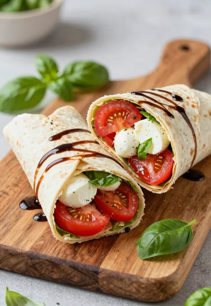 16 Cottage Cheese Wrap Recipes: Quick, Filling, and Healthy - 11. Caprese Cottage Cheese Wrap 1