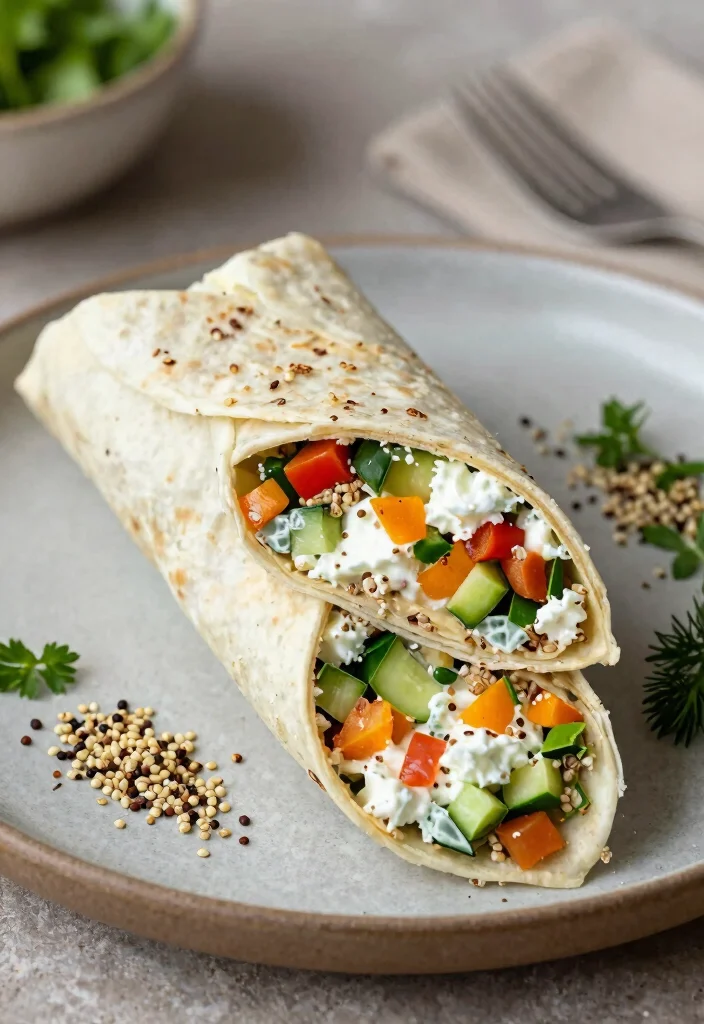 16 Cottage Cheese Wrap Recipes: Quick, Filling, and Healthy - 15. Cottage Cheese and Quinoa Wrap 1
