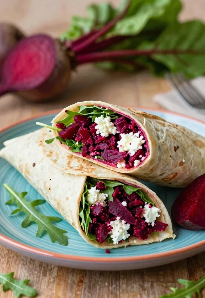 16 Cottage Cheese Wrap Recipes: Quick, Filling, and Healthy - 16. Beetroot and Cottage Cheese Wrap 1
