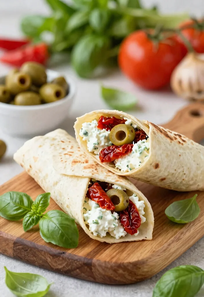 16 Cottage Cheese Wrap Recipes: Quick, Filling, and Healthy - 3. Mediterranean Cottage Cheese Wrap 1