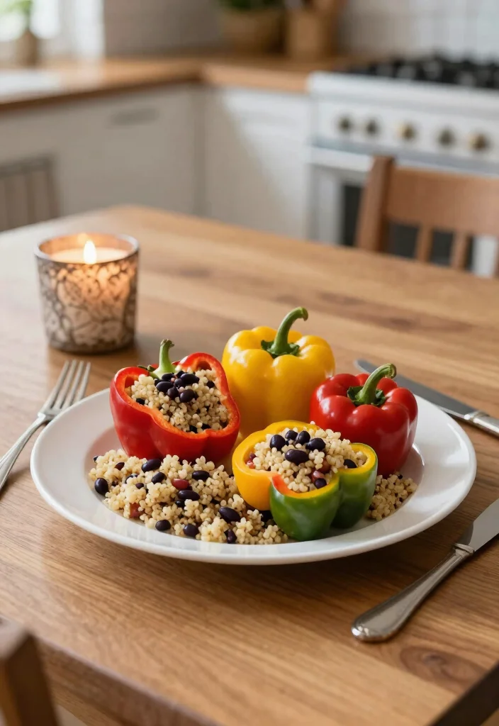 16 Ground Turkey Crockpot Recipes Set and Forget Dinners - 4. Healthy Stuffed Bell Peppers 1