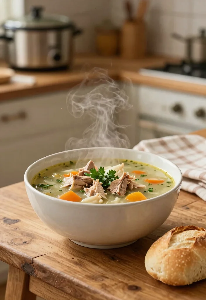 16 Ground Turkey Crockpot Recipes Set and Forget Dinners - 5. Turkey & Vegetable Soup: Comfort in a Bowl 1