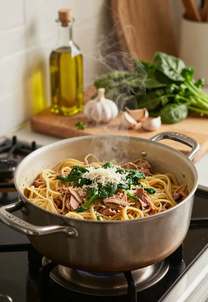 16 Ground Turkey Pasta Recipes: Easy Weeknight Favorites - 1. One-Pot Turkey Pasta with Spinach 1