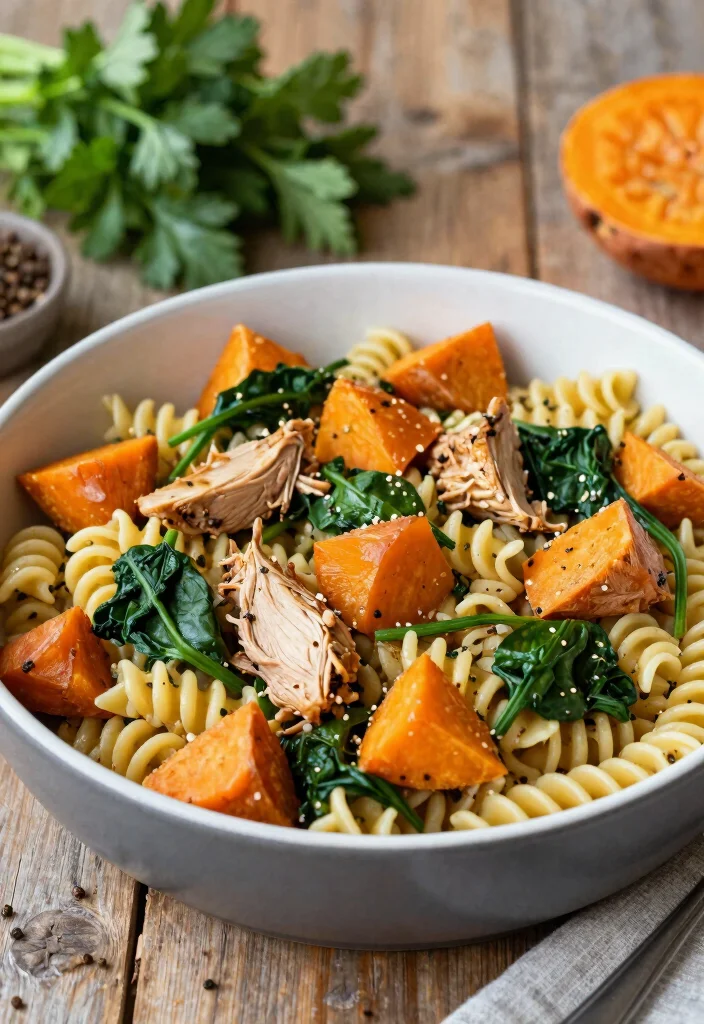 16 Ground Turkey Pasta Recipes: Easy Weeknight Favorites - 12. Turkey and Sweet Potato Pasta Skillet 1