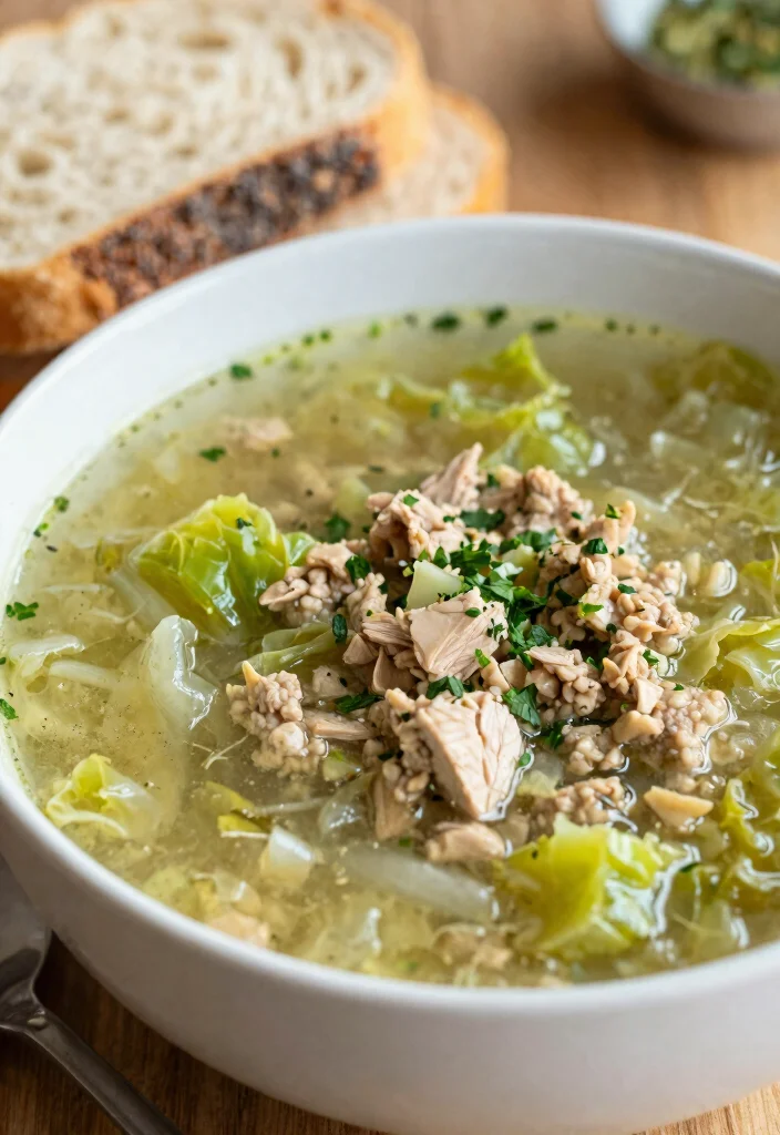 16 Ground Turkey Soup Recipes: Warm, Nourishing Bowls for Weight Loss - 11. Ground Turkey and Cabbage Soup 1