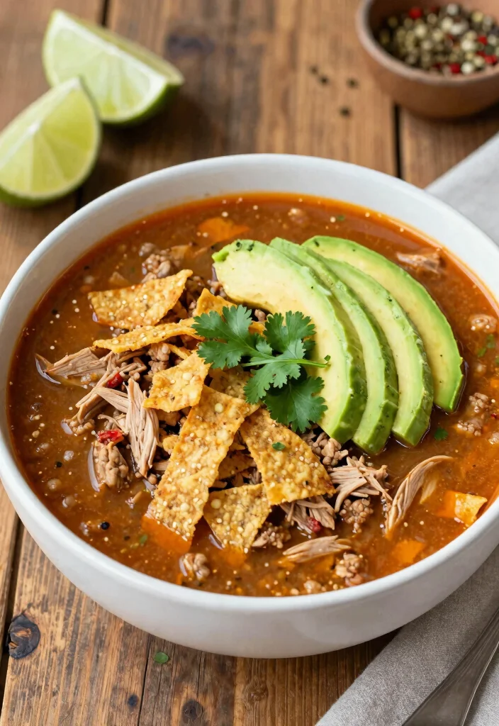 16 Ground Turkey Soup Recipes: Warm, Nourishing Bowls for Weight Loss - 12. Ground Turkey Tortilla Soup 1
