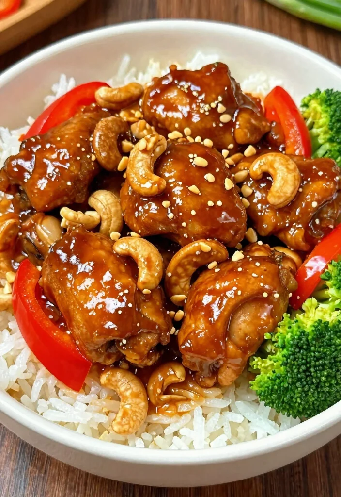 17 Asian Chicken Thigh Recipes: Juicy Bold Weeknight Meals - 13. Cashew Chicken Thighs 1