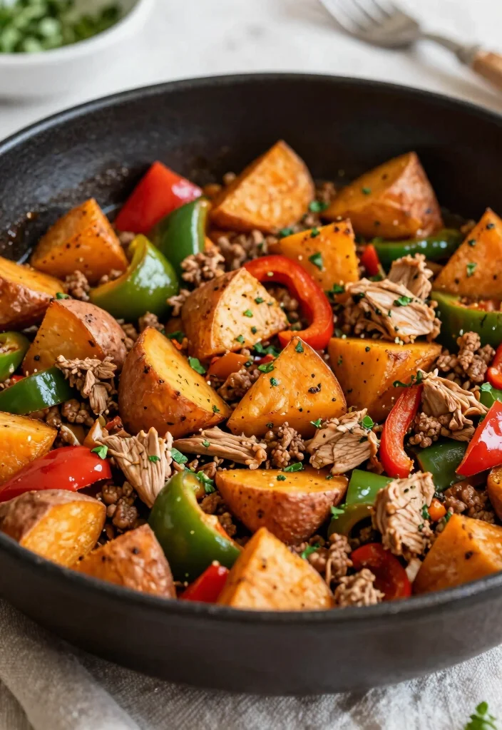 17 Ground Turkey Recipes Healthy: Simple Cooking for Busy Families - 8. Turkey and Sweet Potato Skillet 1