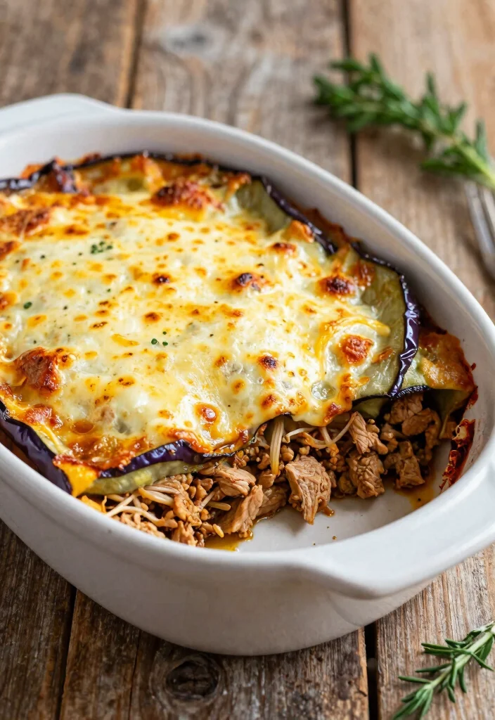 18 Ground Turkey Keto Recipes: Low Carb High Protein Delights - 15. Ground Turkey and Eggplant Parmesan 1