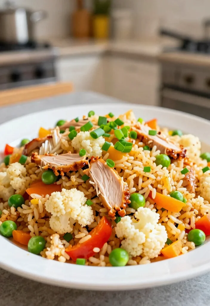 18 Ground Turkey Keto Recipes: Low Carb High Protein Delights - 2. Turkey Cauliflower Fried Rice 1