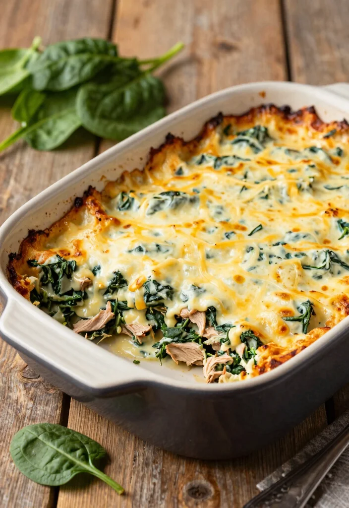 18 Ground Turkey Keto Recipes: Low Carb High Protein Delights - 5. Creamy Turkey Spinach Casserole 1