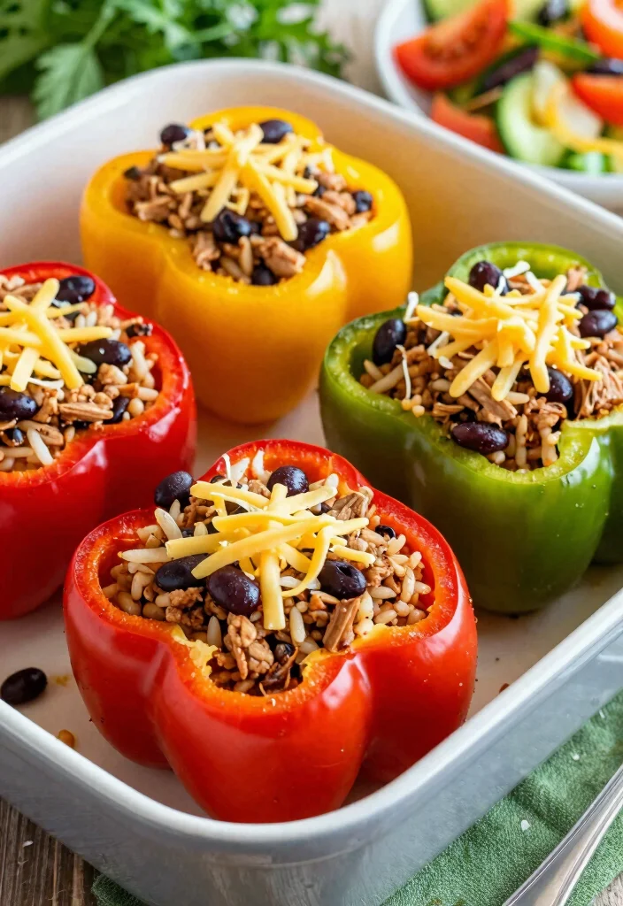 18 Ground Turkey Recipes for Dinner: Family-Friendly Meals - 3. Ground Turkey Stuffed Peppers 1