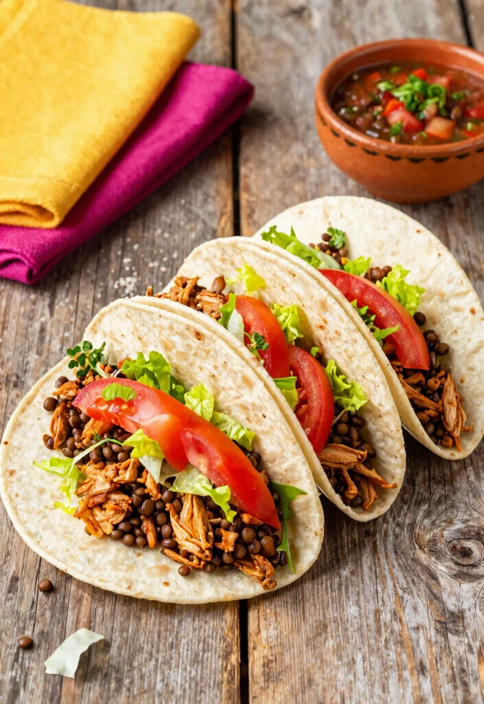 18 Ground Turkey Taco Recipes: Flavor Packed Easy Nights - 10. Ground Turkey Tacos with Lentils 1