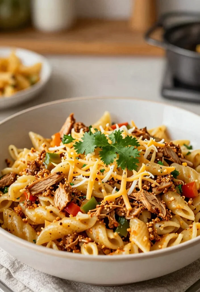 18 Ground Turkey Taco Recipes: Flavor Packed Easy Nights - 14. Ground Turkey Taco Pasta 1