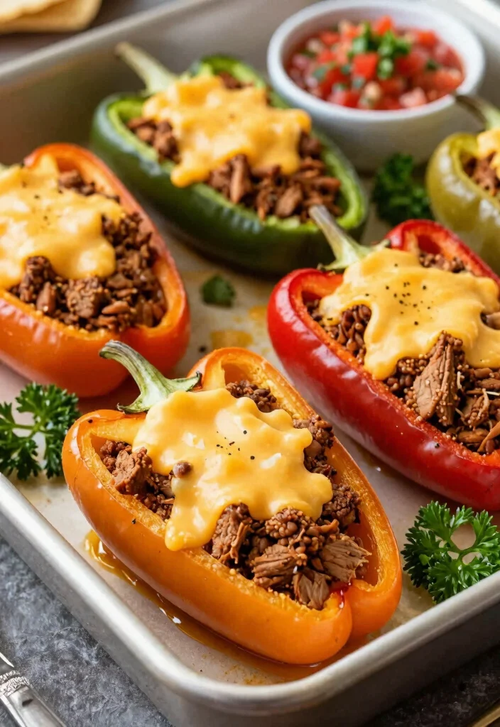 18 Ground Turkey Taco Recipes: Flavor Packed Easy Nights - 6. Ground Turkey Taco Stuffed Peppers 1