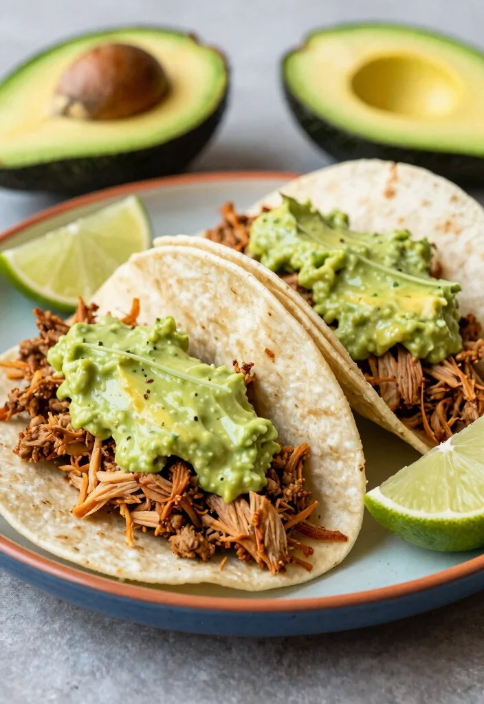18 Ground Turkey Taco Recipes: Flavor Packed Easy Nights - 9. Ground Turkey Tacos with Avocado Cream 1