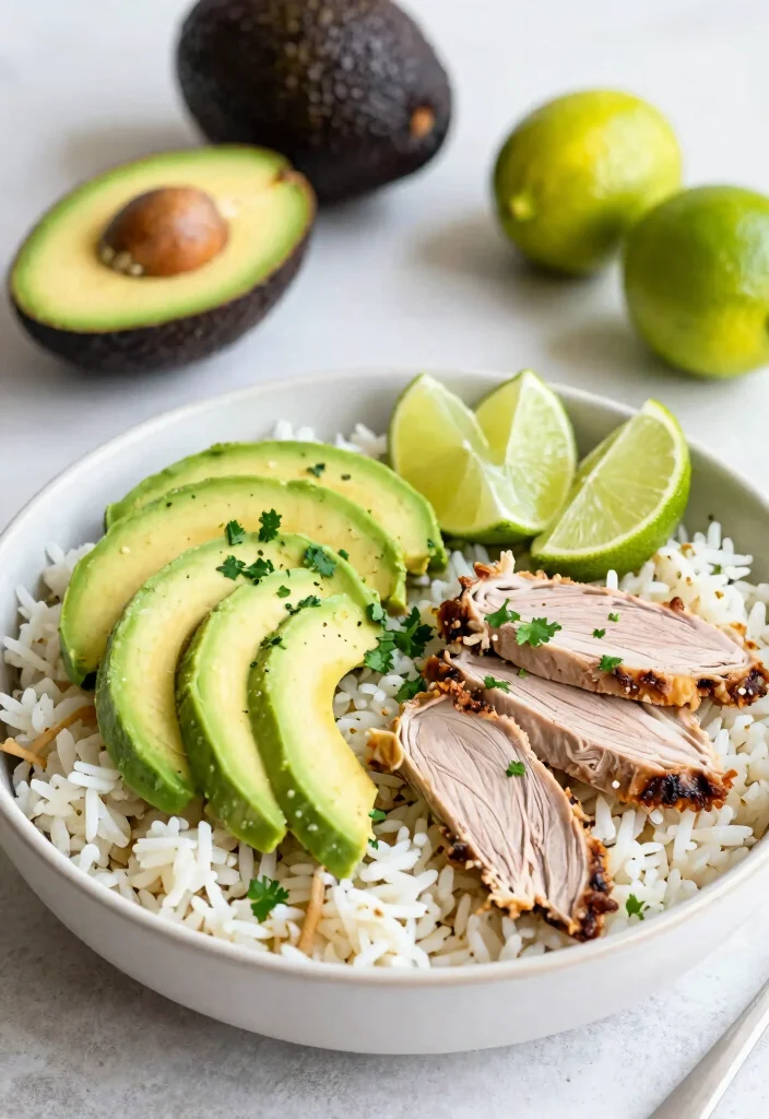 18 Ground Turkey and Rice Recipes: Simple Comfort Bowls - 6. Turkey Rice Bowl with Avocado and Lime 1