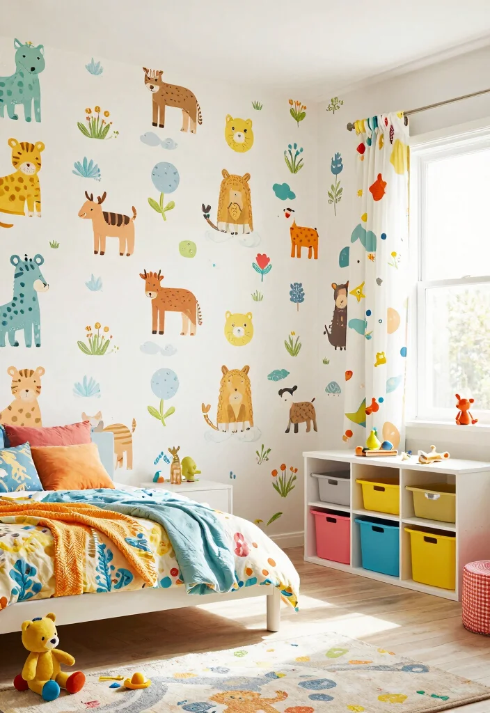 15 Customised Wallpaper for Wall Ideas That Transform Interiors - 12. Child-Friendly Wallpapers 1