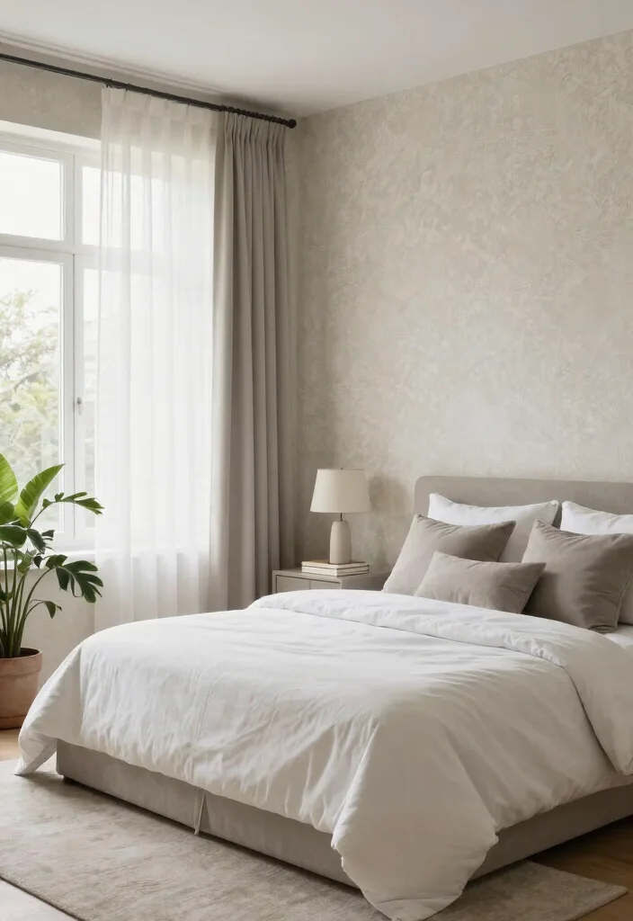 15 Customised Wallpaper for Wall Ideas That Transform Interiors - 6. Neutral Tones for Calm Spaces 1