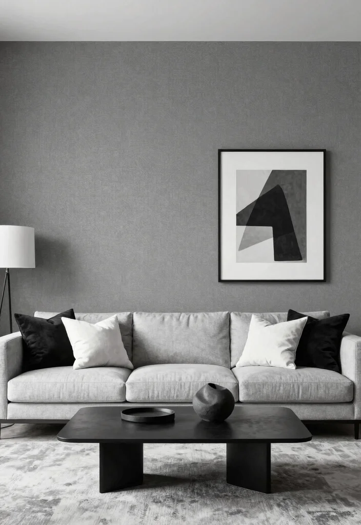 15 Customised Wallpaper for Wall Ideas That Transform Interiors - 8. Monochrome Magic 1