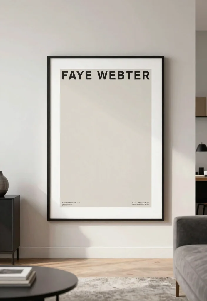 15 Faye Webster Poster 2026 Trending Ideas for an Indie Aesthetic Room - 11. Creative Use of Negative Space 1