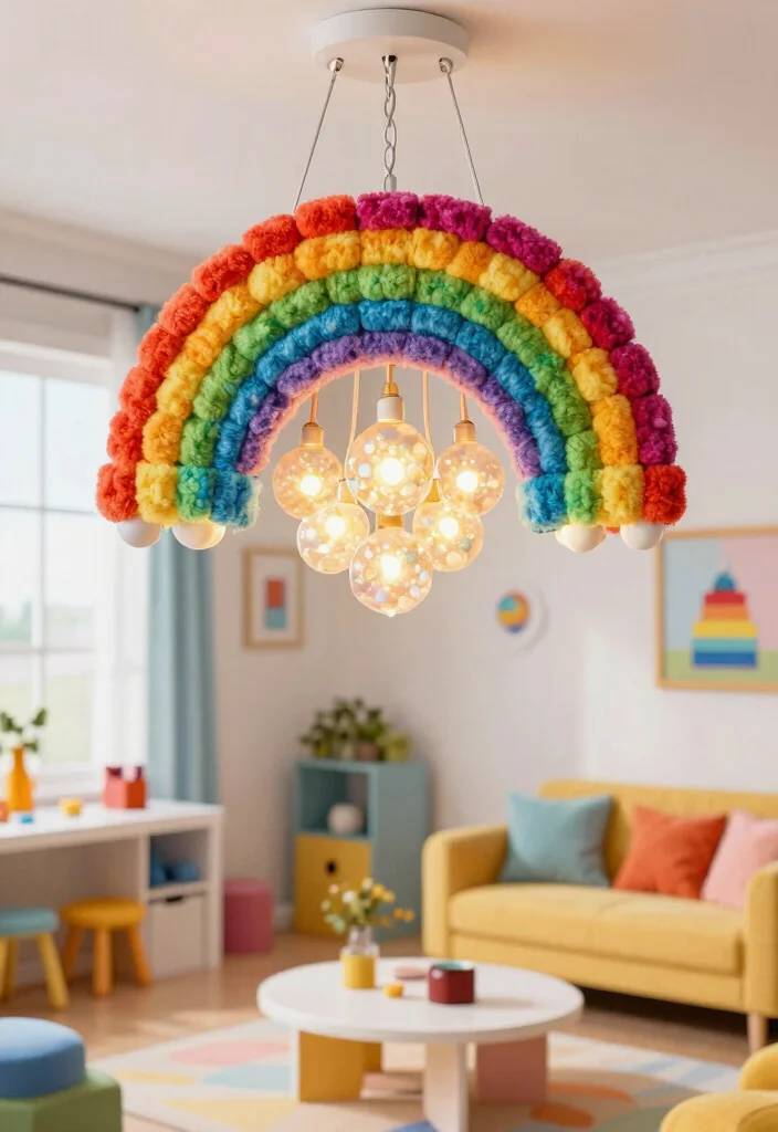 15 Minecraft Chandelier Design Ideas for Creative Builds 12 15 Minecraft Chandelier Design Ideas for Creative Builds - 11. Colorful Rainbow Chandelier 1
