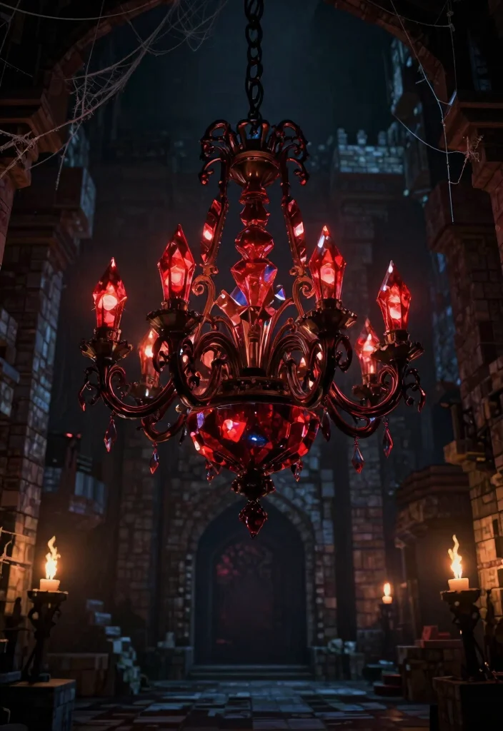 15 Minecraft Chandelier Design Ideas for Creative Builds 13 15 Minecraft Chandelier Design Ideas for Creative Builds - 12. Gothic Style Chandelier 1