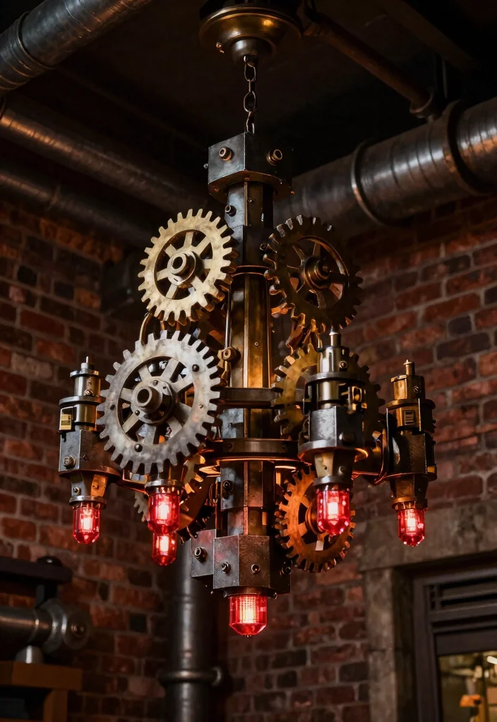 15 Minecraft Chandelier Design Ideas for Creative Builds 8 15 Minecraft Chandelier Design Ideas for Creative Builds - 7. Steampunk Gear Chandelier 1