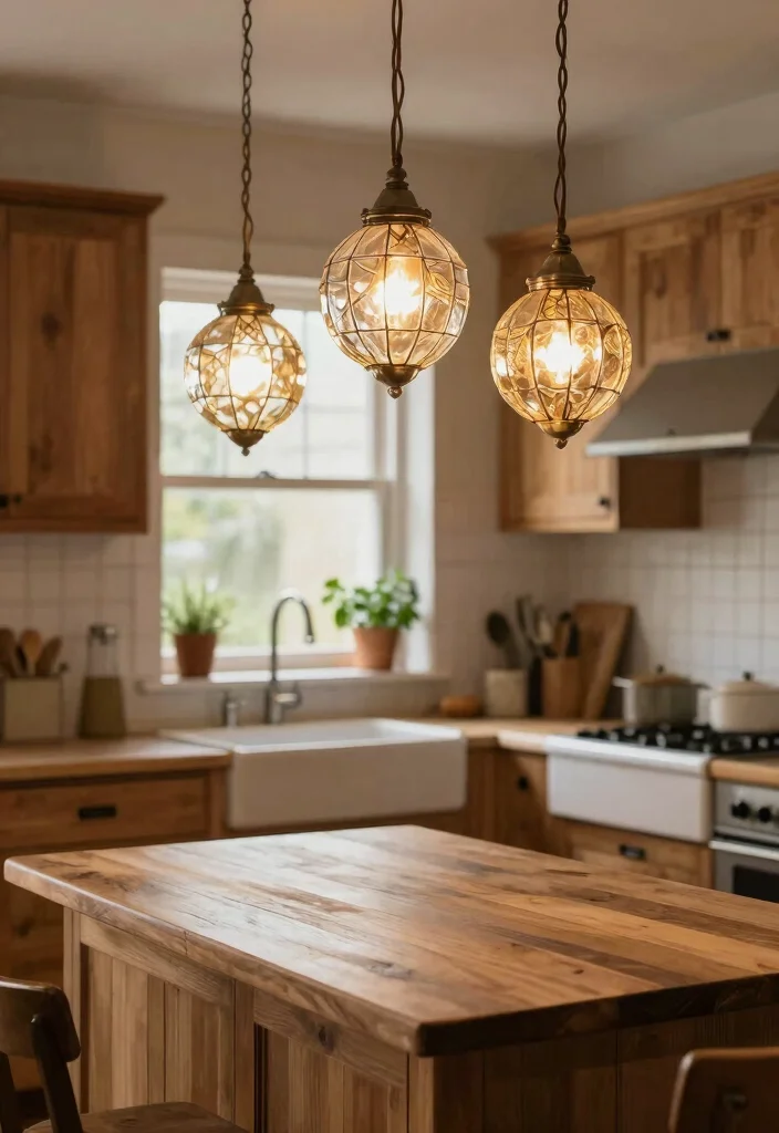 15 Rustic Pendant Light Ideas With Warm Farmhouse Glow 2 15 Rustic Pendant Light Ideas With Warm Farmhouse Glow - 1. Vintage Glass Pendant Lights 1