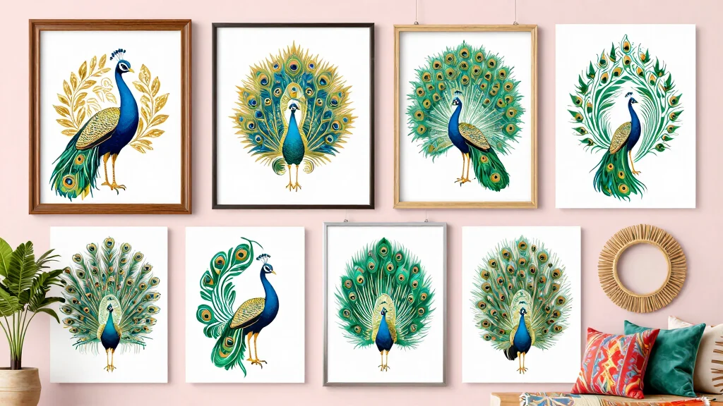 16 Peacock Wall Art Ideas With Bold Elegant Vibes