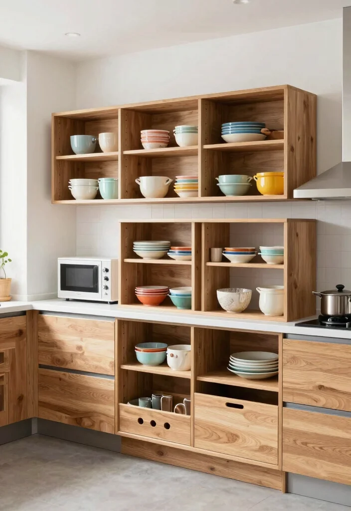 16 Small Crockery Unit Design Ideas With Smart Storage - 11. Modular Storage Units 1