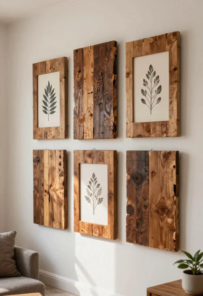 16 Spring Wall Art Ideas With Fresh Seasonal Charm 12 16 Spring Wall Art Ideas With Fresh Seasonal Charm - 11. Reclaimed Wood Art Displays 1