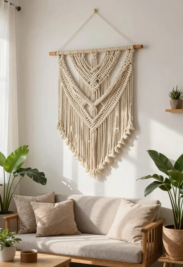 16 Spring Wall Art Ideas With Fresh Seasonal Charm 7 16 Spring Wall Art Ideas With Fresh Seasonal Charm - 6. Handmade Macrame Wall Hangings 1